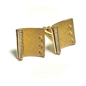 Swank Vintage Gold Tone Cufflinks
